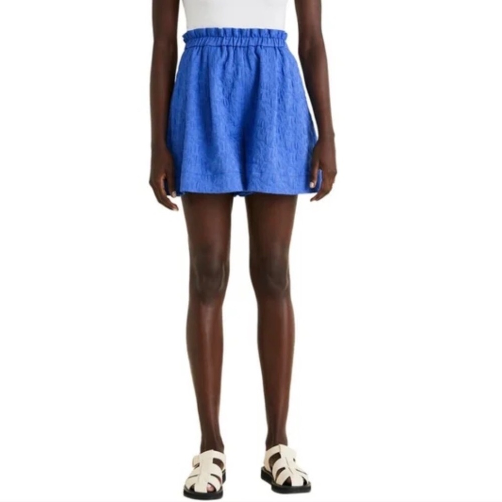 Merlette Jaquard Shorts Piscine Blue size small (fits xs - s)